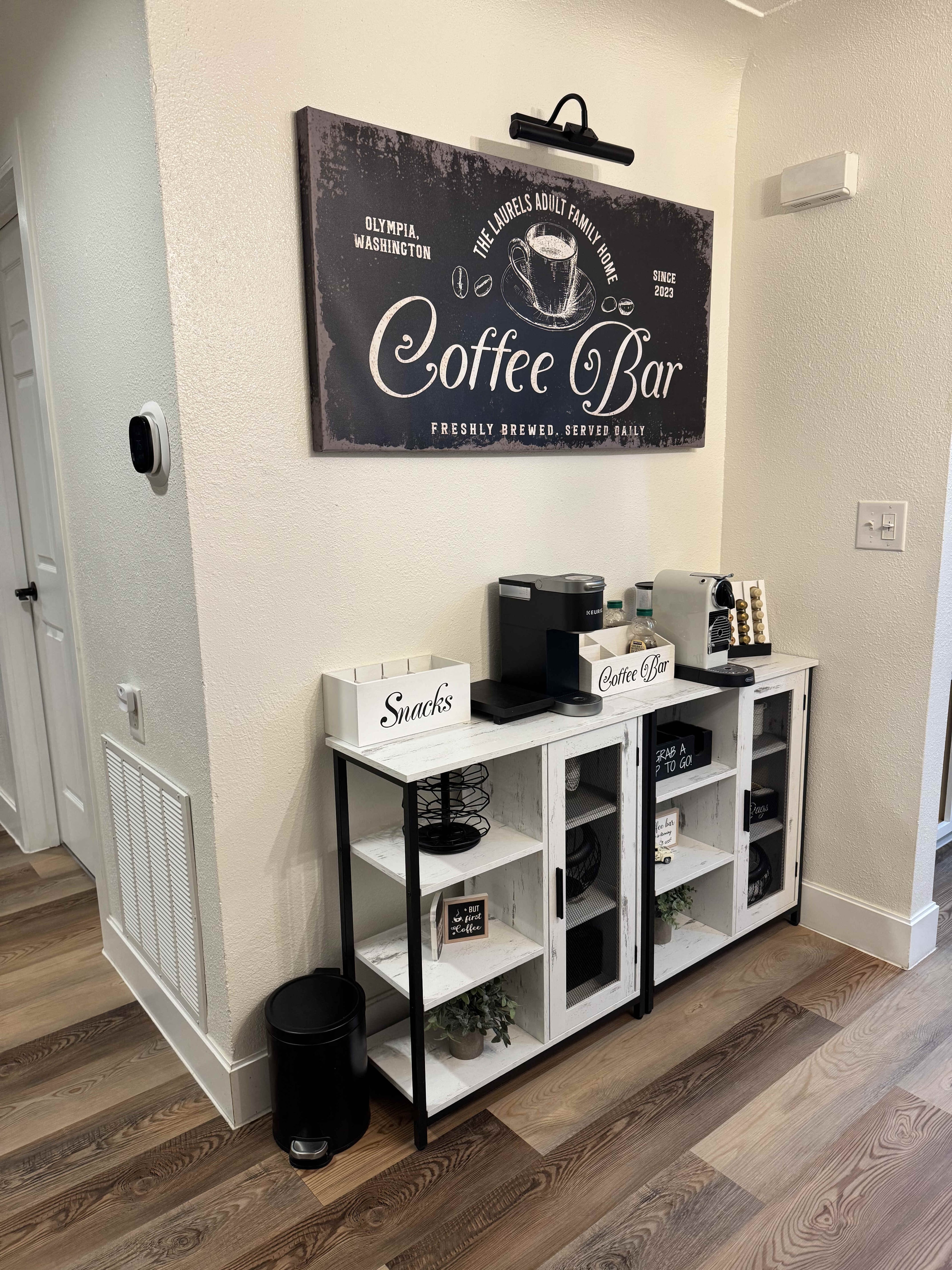 Coffee bar area